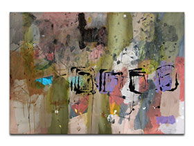 Moderne slike u galeriji MAG - apstraktna slika Stvaralačke čežnje akril na hameru 100x70 cm