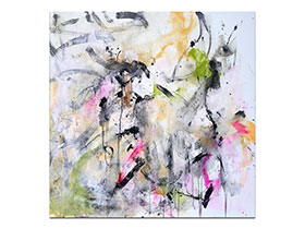 Moderne slike u galeriji MAG - apstraktna slika U početku bijaše Akril na platnu 100x100 cm