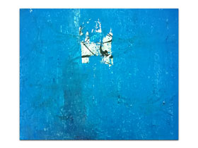 Dizajn apartmana slikama iz ponude galerije MAG - originalna apstraktna slika Plava reforma akril na platnu 90x70 cm