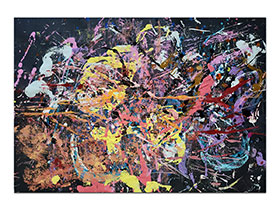 Moderne slike u galeriji MAG - apstraktna slika Značenja akril na hameru 100x70 cm