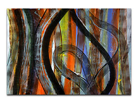 Moderne slike u galeriji MAG - apstraktna slika Putevi nade III akril na hameru 100x70 cm