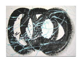 Galerija umjetnina Poreč - MAG galerija - originalna apstraktna slika Opseg razuma akril na platnu 90x65 cm