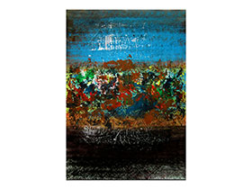 Moderne slike u galeriji MAG - apstraktna slika Vrtovi nade akril na hameru 100x70 cm