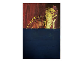 Moderne slike u galeriji MAG - apstraktna slika Out of the blue Akril na napetom platnu 30x20 cm