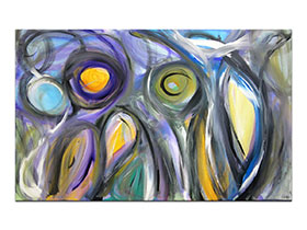 Moderne slike u galeriji MAG - apstraktna slika Čarolija prirode Akril na napetom 3D platnu 160x100 cm