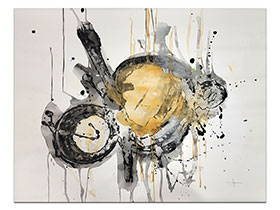 Moderne slike u galeriji MAG - apstraktna slika Temeljni osjećaji IV Akril na nenapetom platnu 100x80 cm