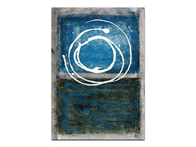 Moderne slike u galeriji MAG - apstraktna slika Nebeski vrtlog akril na hameru 100x70 cm