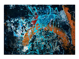 Moderne slike u galeriji MAG - apstraktna slika Moderne emocije akril na hameru 100x70 cm