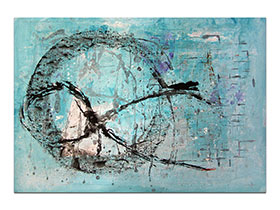 Moderne slike u galeriji MAG - apstraktna slika Mentalne probe akril na hameru 100x70 cm