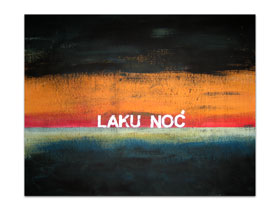 Moderna galerija MAG - slika na platnu 95x75 cm - Laku noć - originalna apstraktna slika