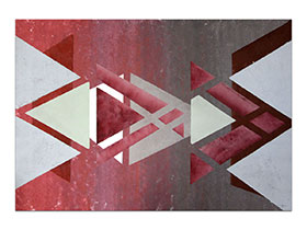 Moderne slike u galeriji MAG - apstraktna slika Triangular forms akril na hameru 100x70 cm