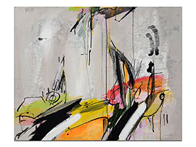 Moderne slike u galeriji MAG - apstraktna slika Unjeti san IV Akril na napetom 3D platnu 100x80 cm