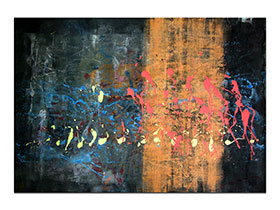 Moderne slike u galeriji MAG - apstraktna slika Firewall akril na hameru 100x70 cm