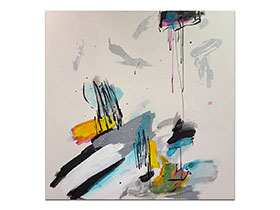 Moderne slike u galeriji MAG - apstraktna slika Unjeti san VI Akril na napetom platnu 120x120 cm