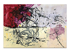 Moderne slike u galeriji MAG - apstraktna slika Rasvjetljavanje akril na hameru 100x70 cm