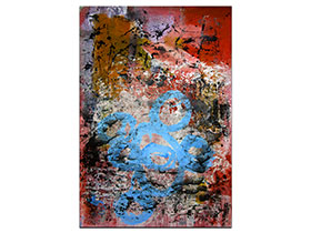 Moderne slike u galeriji MAG - apstraktna slika Zanesen osjećajima akril na hameru 100x70 cm