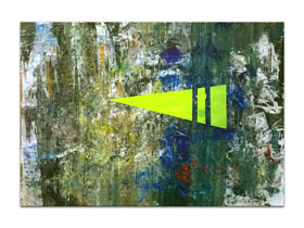 Opremanje interijera slikama iz galerije MAG - apstraktna slika Usmjeren ka tebi Akril na hameru 100x70 cm