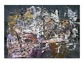 Moderne slike u galeriji MAG - apstraktna slika Punim jedrima akril na hameru 100x70 cm