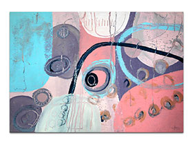 Moderne slike u galeriji MAG - apstraktna slika Doba nježnosti III akril na hameru 100x70 cm