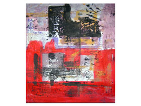 Ideje za uređenje stana slikama iz galerije MAG - slika na platnu 65x55 cm - Kule u zraku - originalna apstraktna slika