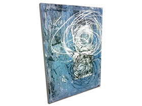 Moderan interijer opremite slikama na platnu u ponudi galerije MAG - apstraktna slika Druga rotacija akril na platnu 70x50 cm