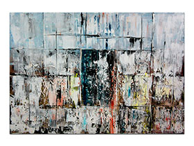 Moderne slike u galeriji MAG - apstraktna slika Nove dimenzije akril na napetom platnu 130x90 cm