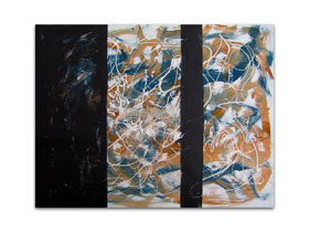 Opremanje apartmana modernim slikama - originalna apstraktna slika - Jesenska shema - MAG galerija