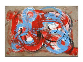 Galerija slika Varaždin MAG - apstraktna slika Zaboravljeni snovi Akril na hameru 100x70 cm