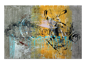 Moderne slike u galeriji MAG - apstraktna slika Rotirajuća emocija akril na hameru 100x70 cm