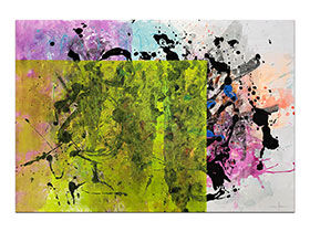 Moderne slike u galeriji MAG - apstraktna slika Priroda će prevladati akril na hameru 100x70 cm