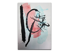 Moderne slike u galeriji MAG - Apstraktna slika Cvjetni rituali II Akril na nenapetom platnu 35x25 cm