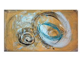 Moderne slike u galeriji MAG - apstraktna slika Isprepletene misli II Akril na napetom platnu 140x80 cm