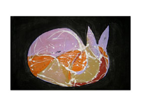 Uređenje apartmana slikama iz galerije MAG - Križana vrsta - apstraktna slika na platnu 80x50 cm