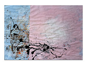 Moderne slike u galeriji MAG - apstraktna slika Ko bi gori akril na hameru 100x70 cm