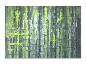 Dizajniranje interijera slikama iz ponude galerije MAG - apstraktna slika Solaris 9 akril na hameru 100x70 cm