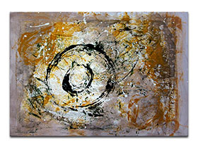 Moderne slike u galeriji MAG - apstraktna slika Krugovi zemlje akril na hameru 100x70 cm