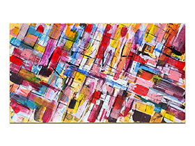 Moderne slike u galeriji MAG - apstraktna slika Novi smjerovi VI akril na platnu 140x80 cm