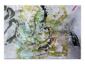 Moderne slike u galeriji MAG - apstraktna slika Slobodne vizije akril na hameru 100x70 cm