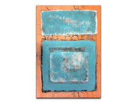 Moderne slike u galeriji MAG - apstraktna slika Orange spirit akril na hameru 100x70 cm