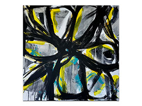 Moderne slike u galeriji MAG - apstraktna slika Kameni cvijet Akril na platnu 60x60 cm