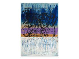 Prodajna izložba slika galerija MAG - apstraktna slika Slojevi morskog dna akril na hameru 100x70 cm