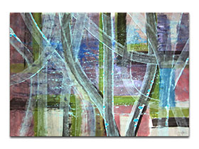 Moderne slike u galeriji MAG - apstraktna slika Koridori akril na hameru 100x70 cm