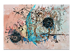 Moderne slike u galeriji MAG - apstraktna slika Blue moon akril na hameru 100x70 cm