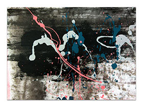 Moderne slike u galeriji MAG - apstraktna slika Maestralna fantazija akril na hameru 42x29 cm