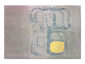 Moderne slike u galeriji MAG - apstraktna slika Limuntus 2 akril na hameru 100x70 cm