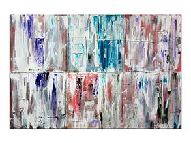 Moderne slike u galeriji MAG - apstraktna slika Komadić neba IV Akril na napetom 3D platnu 150x100 cm