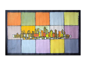 Moderna galerija MAG slike za moderne interijere - Jesen u Toskani - moderna slika na platnu 85x50 cm