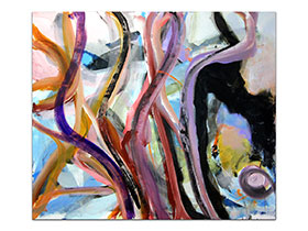 Moderne slike u galeriji MAG - apstraktna slika Strune snova Akril na napetom 3D platnu 140x120 cm