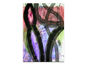 Moderne slike u galeriji MAG - apstraktna slika Zavodljive forme akril na hameru 100x70 cm