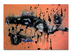 I dizajneri interijera kupuju slike u galeriji MAG - apstraktna slika Sensual Sensor akril na hameru 100x70 cm